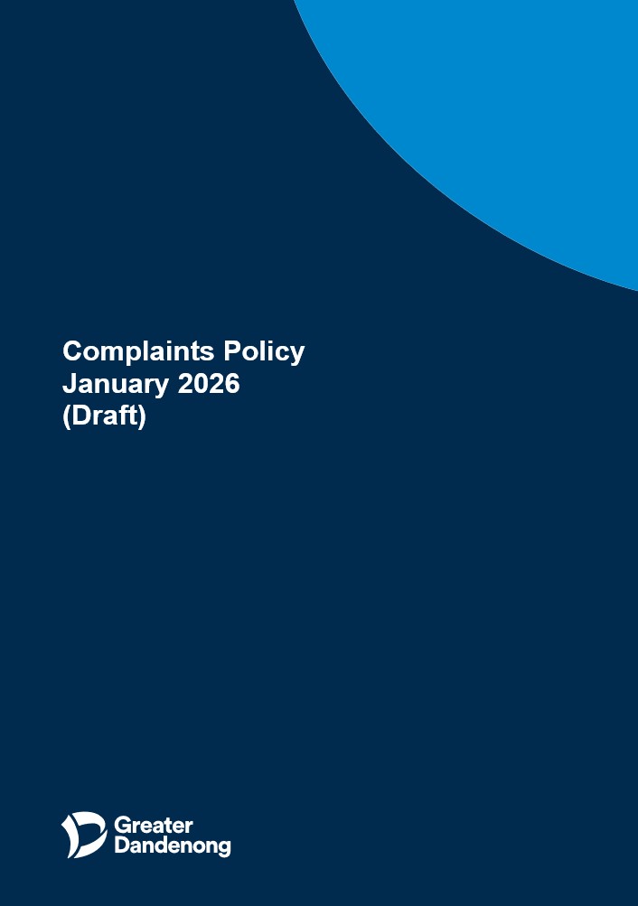 Front cover of the Policy