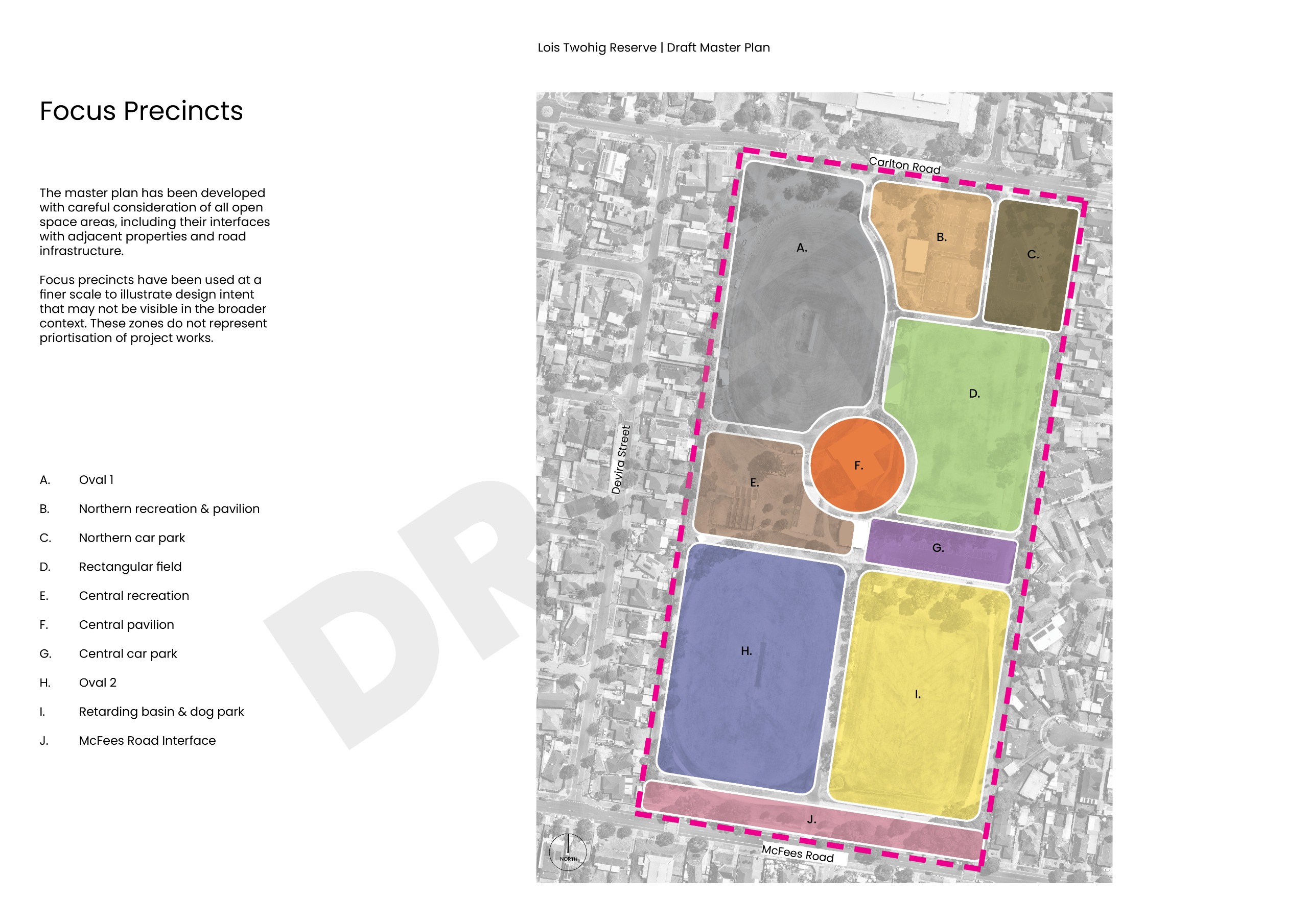 Map showing precinct areas